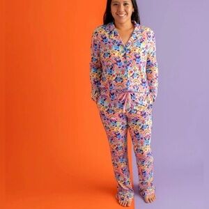 Posh Peanut Lisa Frank Panda Painter Women’s 2 piece Pajama set